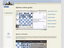 Tablet Screenshot of ajedrezjuego.com